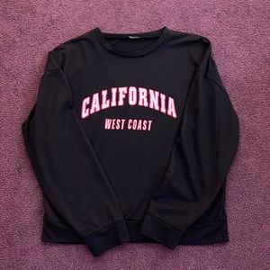 Black hoodie size medium from SHEIN. California west coast written on front.